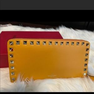 Valentino studded wallet! Authentic!!